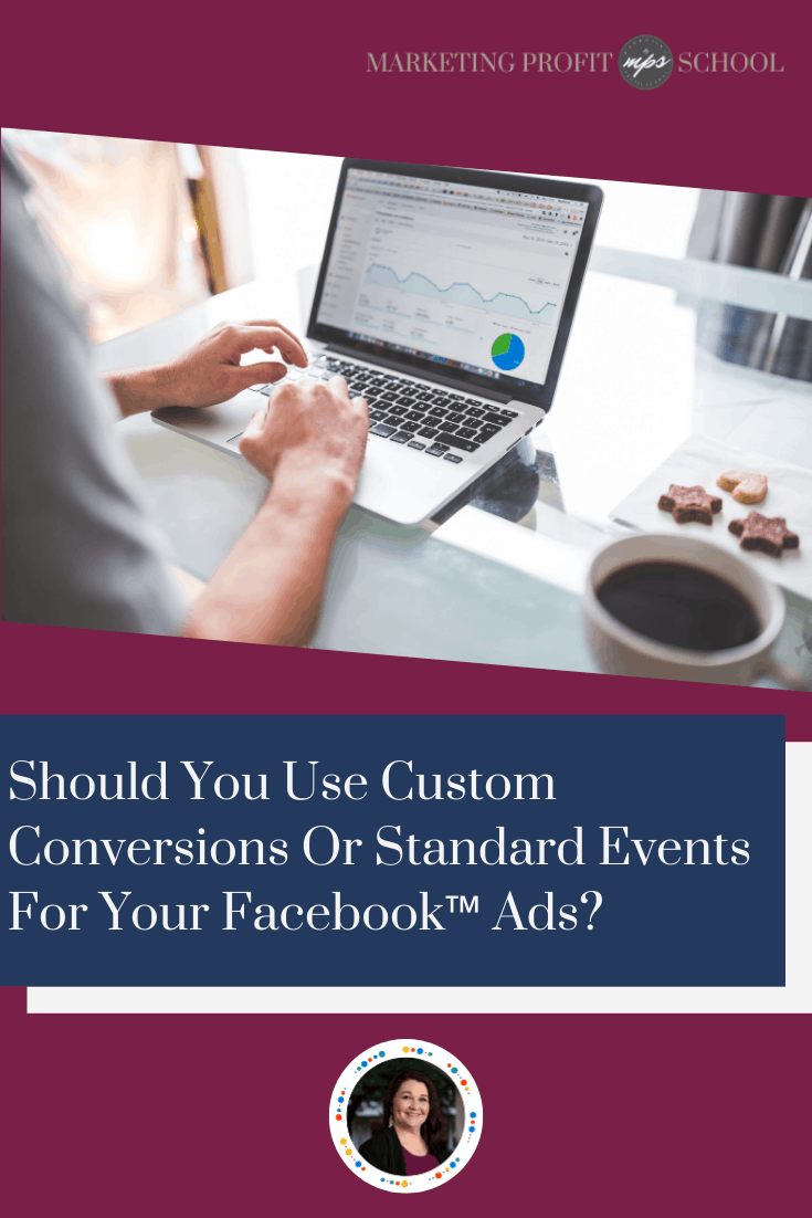 custom conversion standard event facebook ads